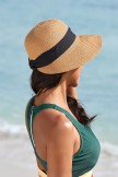 Brown Large Brim Straw Sun hat