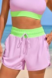 Purple Chic Athletic Short with Pockets