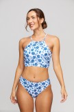 Blue&White Porcelain Classic Print Bikini Set