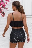 Ensemble haut de bikini mignon noir 