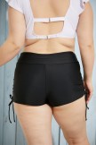 Black HighWaist Side Drawstring Bottom