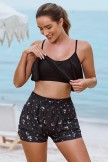 Ensemble haut de bikini mignon noir 