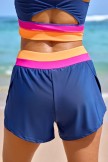 Blue Layered Stylish Athletic Short