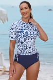 Ensemble haut tankini blanc g