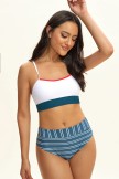 Atlantic Stripe Classic Midrise Bikini Set