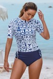 Ensemble haut tankini blanc g