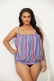 BANDEAU BLOUSON TANKINI SET